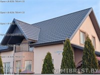 Модульная металлочерепица Финнера RAL 8019 MAT (тёмно-коричневый) в Бресте Модульная металлочерепица Финнера RAL 8019 MAT (тёмно-коричневый) в Бресте