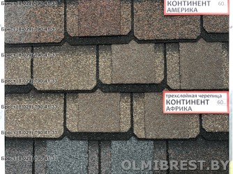 Гибкая черепица Shinglas Континент Африка