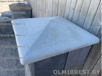 Шляпка на столбики 45х45 Закруглённая