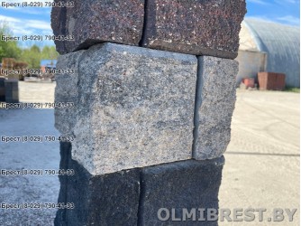 Блоки для столбиков забора 20х20х9 под мрамор