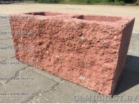 Блоки демлер в Бресте декоративные красные размер 20х20х40