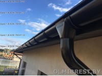 Водосток Grand Line RAL 9005 цвет чёрный Водосток Grand Line RAL 9005 цвет чёрный