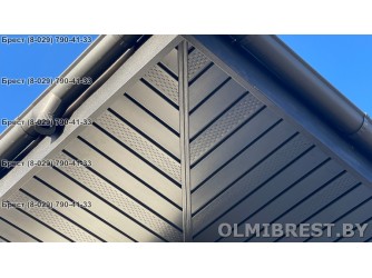 Софит Ю-Пласт PRO чёрный для подшивки RAL 9005