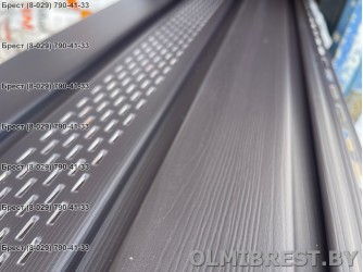 Софит для подшивки крыши ТЕХНОНИКОЛЬ ПЕКАН RR32 RAL8019