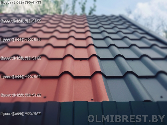 Металлочерепица Grand Line Kamea Rooftop Бархат в Бресте