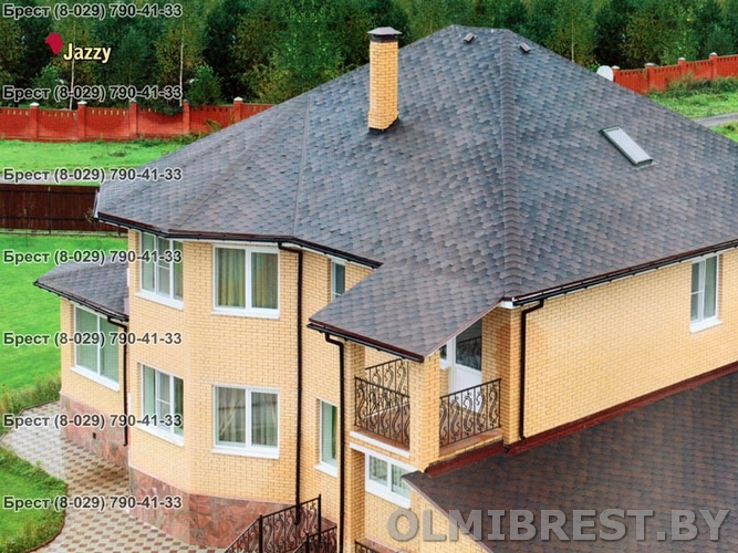 Фото мягкой черепицы Katepal Jazzy Медный в Бресте