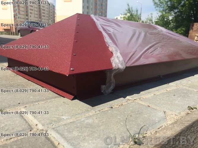 Варианты исполнения шляп дымохода