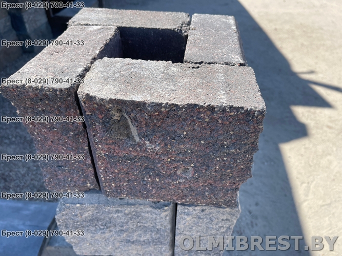 Схема сборки столбика 30х30 см
